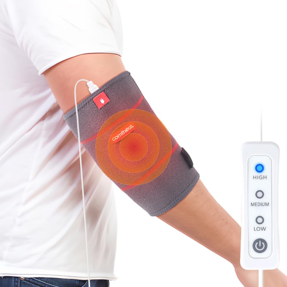 Comfheat Elbow Heating Pad Wrap for Joint Pain USB Heated Elbow